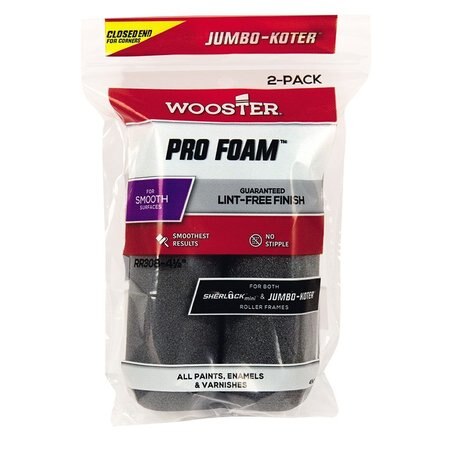 WOOSTER JUMBO-KOTER PRO FOAM CLOSED END ROLLER COVERS 4 1/2" RR308