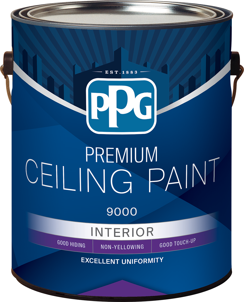 PPG PREMIUM CEILING PAINT FLAT WHITE GALLON 9585