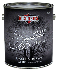 RICHARD'S SIGNATURE INT/EXT TRIM PAINT WHITE GLOSS GALLON