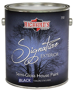 RICHARD'S SIGNATURE INT/EXT BLACK SEMIGLOSS GALLON