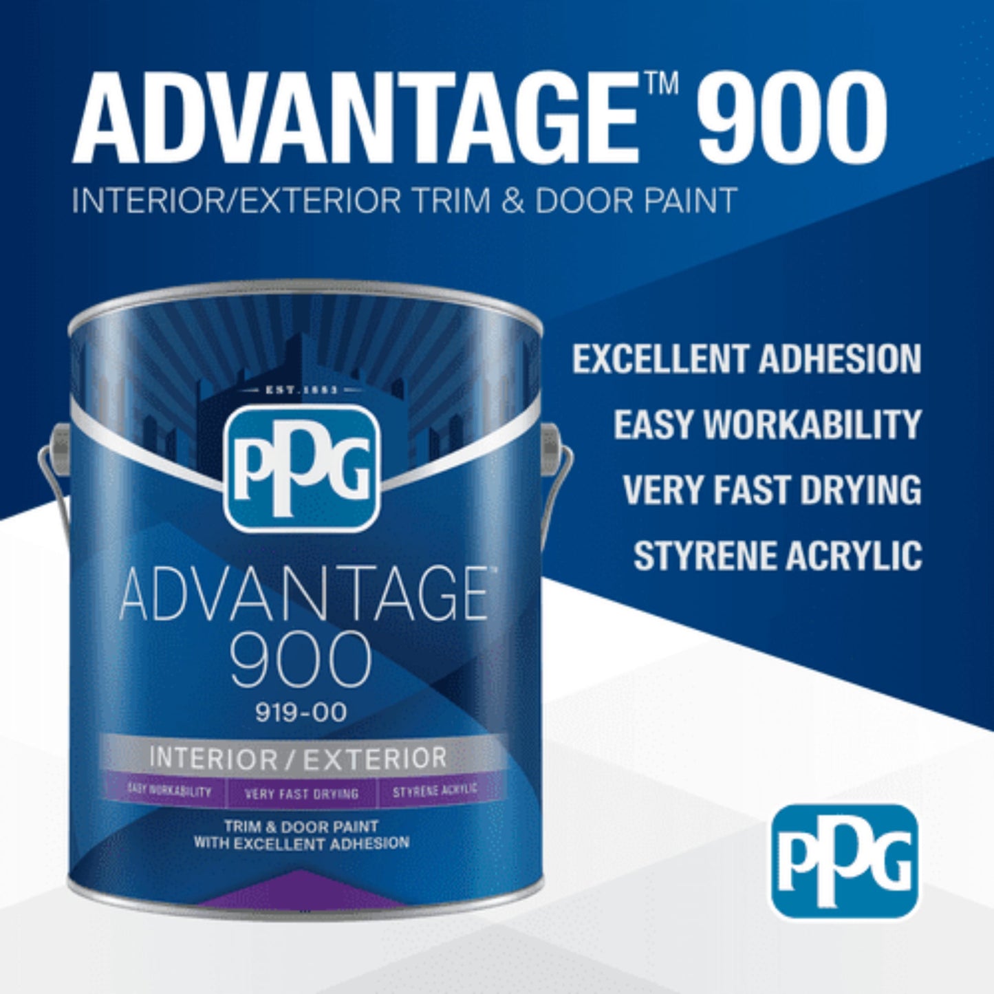 PPG ADVANTAGE 900 DOOR & TRIM PAINT GLOSS GALLON