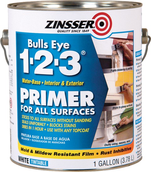 ZINSSER BULLSEYE 1-2-3 WATER BASED PRIMER GALLON