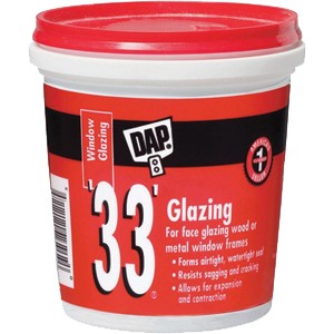 Dap '33' Window Glazing Compound White .5 pint