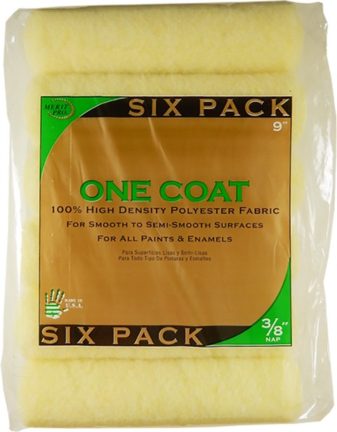 Merit Pro One Coat 3/8" Nap Roller Covers *6 pack*