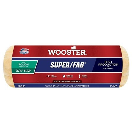 WOOSTER SUPER/FAB 9" ROLLER COVER 3/4" NAP R241-9"