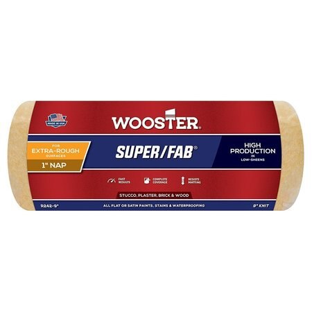 WOOSTER SUPER/FAB 9" ROLLER COVER 1" NAP R242-9"