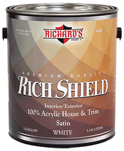 RICHARD'S RICH SHIELD INT/EXTERIOR SATIN GALLON