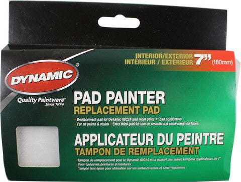 Dynamic 00222 7" Premium Interior/Exterior Pad Painter Refill (For 00224)